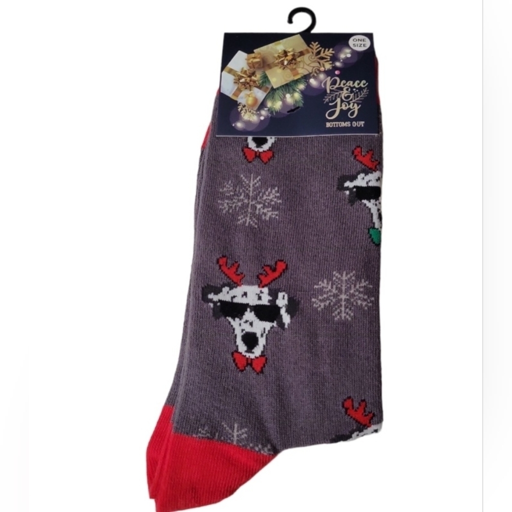 Dalmation Holiday Socks NWT Men's One Size